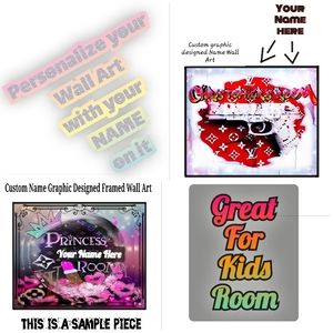 Custom Personalized "Your Name" 11"x17" Framed Wall Art